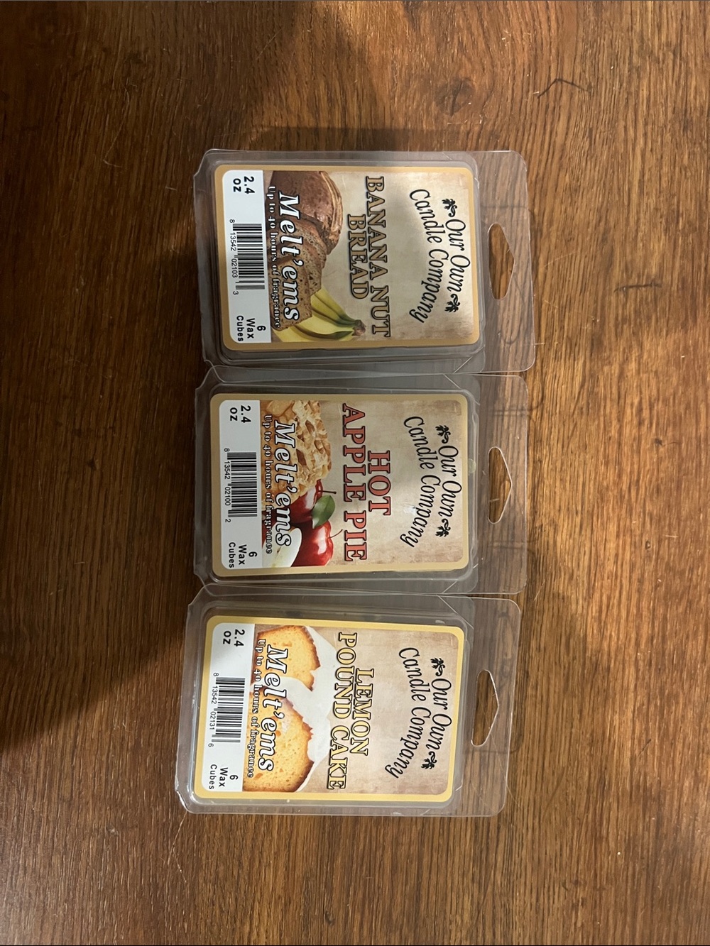 Scented Wax Melts - Assorted (Brown)